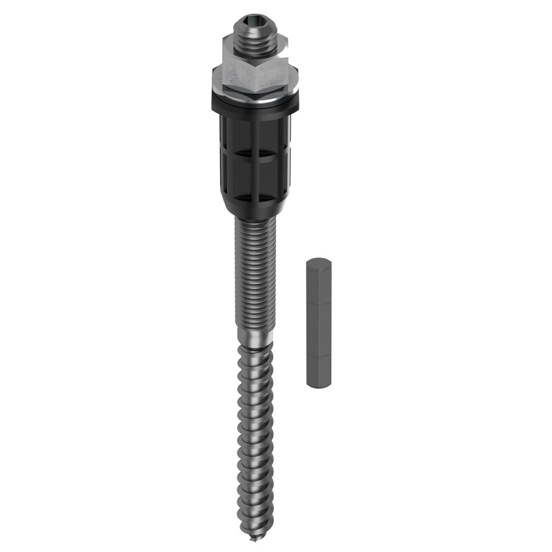 TOX Schwerlast-Montagesystem Thermo Proof Wood für Holzhäuser mit Dämmung M12x230/120 - 2 Stück von TOX-DÜBEL-TECHNIK GmbH