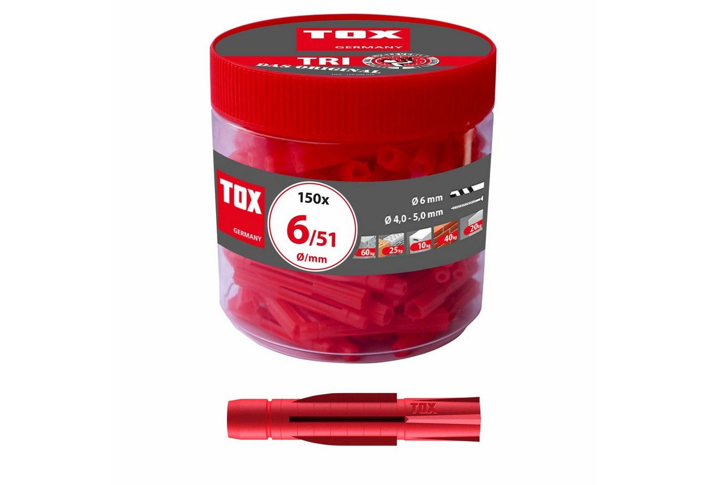TOX-DÜBEL-TECHNIK Universaldübel, TOX Allzweckdübel Tri - Das Original aller Allzweckdübel TOX-DÜBEL-TECHNIK Universaldübel, TOX Allzweckdübel Tri - Das Original aller Allzweckdübel von TOX-DÜBEL-TECHNIK