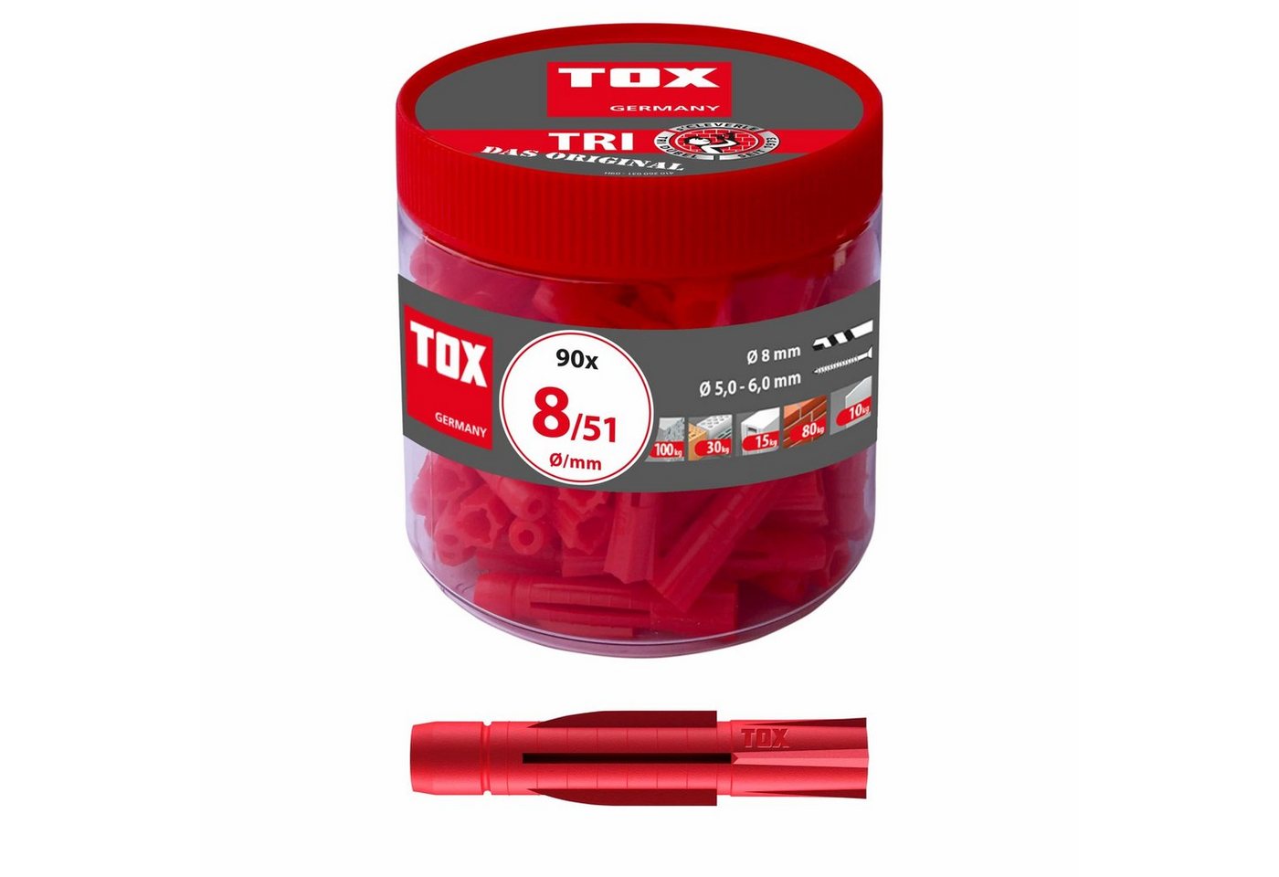 TOX-DÜBEL-TECHNIK Universaldübel, TOX Allzweckdübel Tri - Das Original aller Allzweckdübel TOX-DÜBEL-TECHNIK Universaldübel, TOX Allzweckdübel Tri - Das Original aller Allzweckdübel von TOX-DÜBEL-TECHNIK