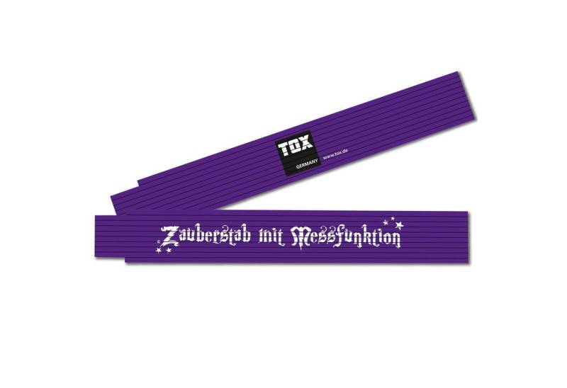 TOX-DÜBEL-TECHNIK Zollstock Meterstab 2 meter, farbenfroh mit cooler Beschriftung, in verschiedenen Farben und mit verschiedenen Sprüchen von TOX-DÜBEL-TECHNIK