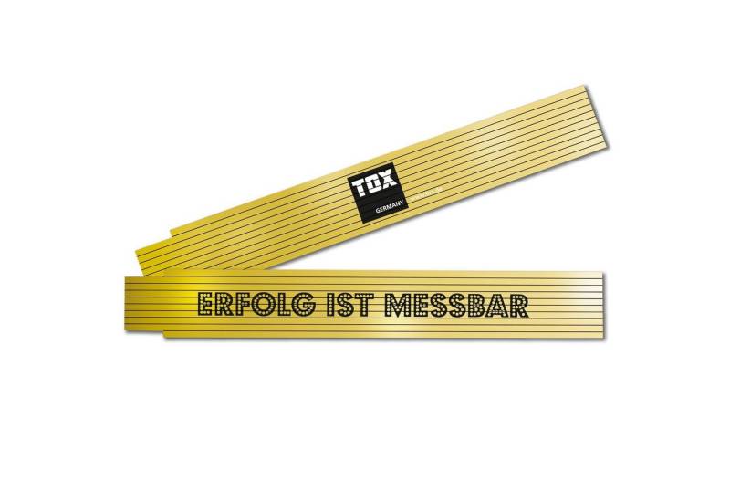 TOX-DÜBEL-TECHNIK Zollstock Meterstab 2 meter, farbenfroh mit cooler Beschriftung, in verschiedenen Farben und mit verschiedenen Sprüchen von TOX-DÜBEL-TECHNIK