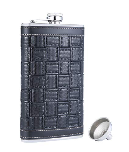 TANEAXON Flachmann mit Trichter und Box aus Edelstahl und auslaufsicher, quadratisch, 340 ml TANEAXON Flachmann mit Trichter und Box aus Edelstahl und auslaufsicher, quadratisch, 340 ml von TOX TANEAXON