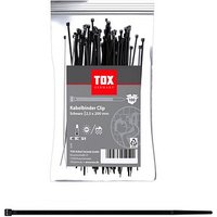 100 TOX Kabelbinder Clip schwarz von TOX