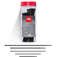 500 TOX Kabelbinder-Set Clip schwarz von TOX