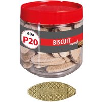 Holz Flachdübel Biscuit Wood P20 (60Stk.) von TOX