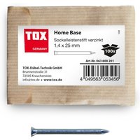 TOX - Sockelleistenstifte Home Base 1,4x25 mm (100 Stk.) verzinkt von TOX