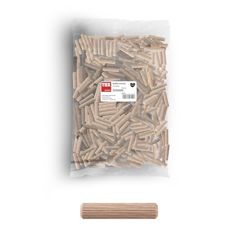 TOX Holzdübel Boltfix wood XL 6x30 mm, zuverlässige Verbindung von Holzteilen mit perfektem Halt, für Möbel und Eckprofile geeignet, 1000 Stk. im Großpaket, 015600101 von TOX