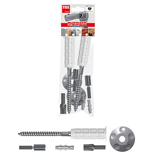 TOX 073600321 Thermo Proof Wood Schwerlast-Abstandsmontagesystem, Silber, M8 x 110 mm von TOX