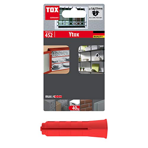 TOX Porenbetondübel Ytox M14x75 mm, 2 Stück, 096700081 von TOX