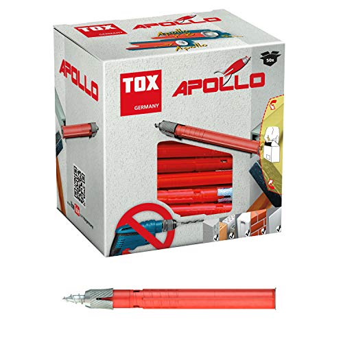 TOX Allzweck-Rahmendübel Apollo 10 x 120 mm, 50 Stück Dübel und 50 Schrauben, 049101241 von TOX