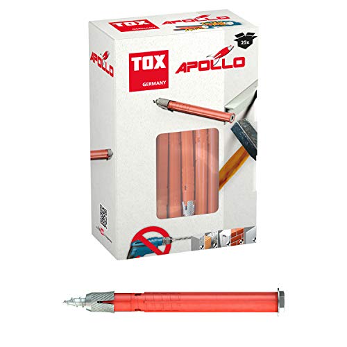 TOX Allzweck-Rahmendübel Apollo KB 10 x 100 mm, Inhalt 25 Stück Dübel und 25 Schrauben, 049101531 von TOX