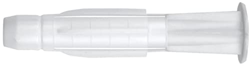 TOX Allzweckdübel TRIKA 5x31 mm + Schraube im Blister, zuverlässige Befestigung in fast allen Baustoffen, einfache Montage, mitdrehsicher und Dübelkappe schont die Oberfläche, 10 Stk., 011701021 von TOX