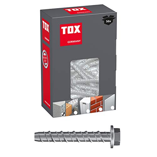TOX 41101021 Karton Betonschraube Sumo Pro 1, 8x75 mm, 50 Stück, 041101021, M8x75 mm von TOX