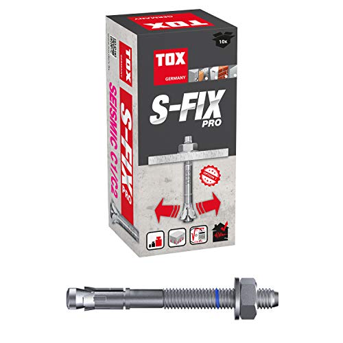 TOX Bolzenanker S-Fix Pro M16 x 175/58 mm 10 Stück 04010237 verzinkt von TOX