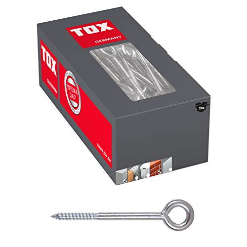 TOX Gerüstschraube Safe Fix Eye 12 x 160 mm, 20 Stück, 05810106 von TOX