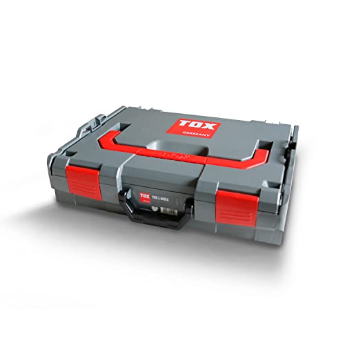 TOX L-BOXX Sortimentskoffer, effektiv, robust, belast- & stapelbar mit 8-Mulden-Kleinteileinsatz, die optimale Aufbewahrung für Dübel und Schrauben, 1 Stück, 094900900 von TOX