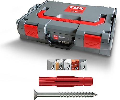 TOX L-BOXX Sortimentskoffer Allround Tri, effektiv, robust, belast- & stapelbar & Tri Allzweckdübel mit passenden Schrauben, 1 Stück, 094901604 von TOX