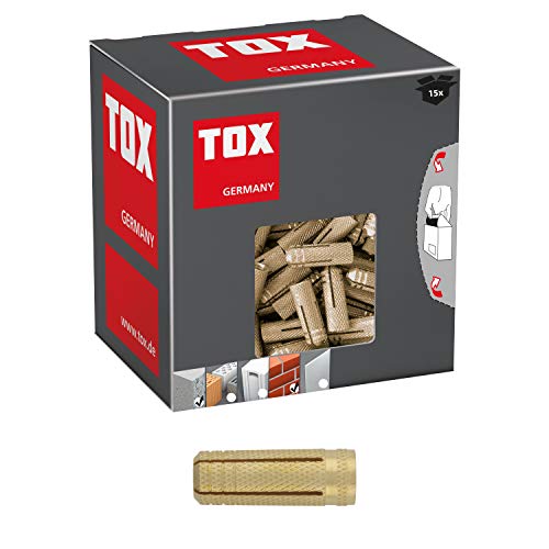 TOX Messing Spreizdübel Metrix M16 x 43 mm, 15 Stück, 026100081, Gold von TOX