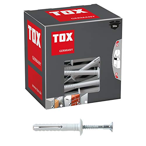 TOX Metallständerbefestigung Attack Metal MSB 6 x 35 mm, Inhalt 50 Stück Dübel und Schrauben, 019102131 von TOX