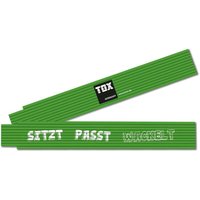 Meterstab 2 mtr. 'sitzt passt wackelt' von TOX