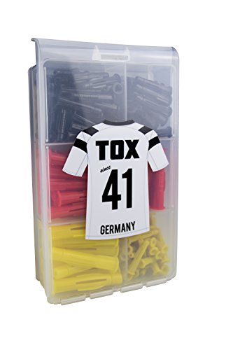 TOX Miniset Trika 174 teilig Deutschland Edition, Allzweckdübel-Sortiment für Fast alle Baustoffe, 094900021 von TOX