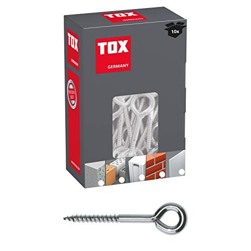 TOX Ösenschraube Safe Fix Eye 8 x 80 mm, Inhalt 10 Stück, 057101041 von TOX