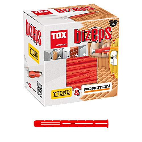 TOX Parallelspreizdübel Bizeps 8 x 90 mm, 50 Stück, 00910015 von TOX