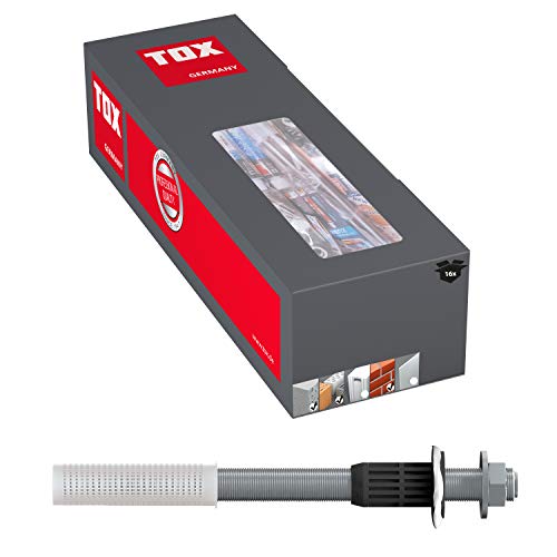 TOX Schwerlast-Montagesystem Thermo Proof M12x300, Abstandsmontagesystem bei WDVS, Klinker oder auf Flachdächern, einfache Befestigung von Markisen, Geländern uvm., 20 Stück im Karton, 084100102 von TOX