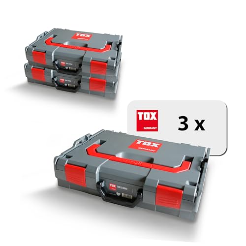 TOX Sortimentskoffer L-BOXX im Set, stapel- und verklickbar mit L-BOXX System, 8-Mulden-Kleinteileinsatz, übersichtliche Aufbewahrung für Dübel und Schrauben, Set mit 3 Stück, 094909151 TOX Sortimentskoffer L-BOXX im Set, stapel- und verklickbar mit L-BOXX System, 8-Mulden-Kleinteileinsatz, übersichtliche Aufbewahrung für Dübel und Schrauben, Set mit 3 Stück, 094909151 von TOX