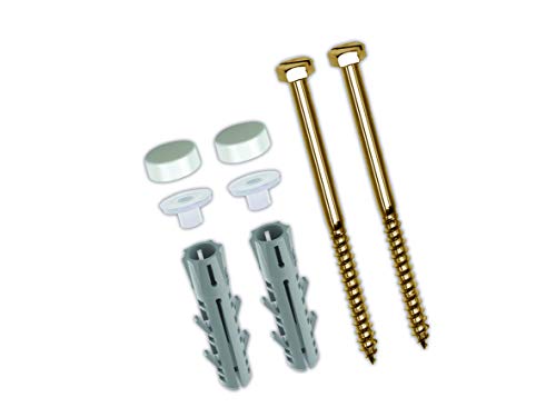 TOX Stand-WC-Befestigung Toilet, mit Spreizdübel Barracuda 8x40 mm + Messing-Sechskantschraube 6,0 x 70 mm und Abdeckkappen weiß , 1 Set, 04510136/S TOX Stand-WC-Befestigung Toilet, mit Spreizdübel Barracuda 8x40 mm + Messing-Sechskantschraube 6,0 x 70 mm und Abdeckkappen weiß , 1 Set, 04510136/S von TOX