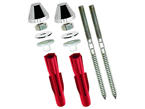 TOX Urinalbecken-Befestigung Piss-Fix XL, mit Allzweckdübel Tri 14x75 mm + Stockschrauben M10 x 140 mm und Abdeckkappen chrom, 1 Set, 04510149 TOX Urinalbecken-Befestigung Piss-Fix XL, mit Allzweckdübel Tri 14x75 mm + Stockschrauben M10 x 140 mm und Abdeckkappen chrom, 1 Set, 04510149 von TOX