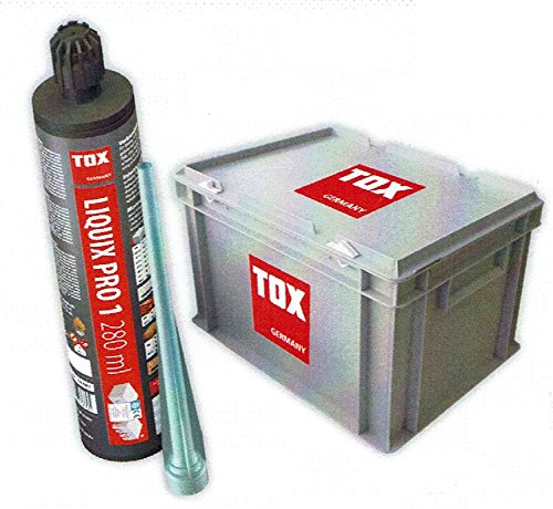 TOX Verbundmörtel Liquix Pro 1 - Standard Kartusche Styrolfrei 20 Stück - inkl. Transportbox von TOX