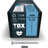 Timbr 8,0 x 120 tk (50 Stk.) von TOX