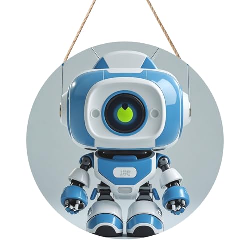 Door Sig Personalisiertes Willkommensschild, Holzschild für Haustür, Linie, Roboter, Holzschilder, unlackiertes Holzschild mit Schnur, Heimdekoration, Gartenschild für Garten, Hof Door Sig Personalisiertes Willkommensschild, Holzschild für Haustür, Linie, Roboter, Holzschilder, unlackiertes Holzschild mit Schnur, Heimdekoration, Gartenschild für Garten, Hof von TOXOCMDKLE