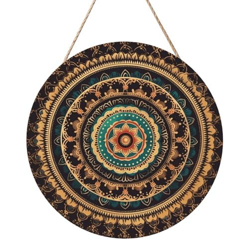 Door Sig Personalisiertes Willkommensschild, Holzschild für Haustür, Mandala_75288960, Holzschilder, unlackiertes Holzschild mit Schnur, Heimdekoration, Gartenschild für Garten, Hof Door Sig Personalisiertes Willkommensschild, Holzschild für Haustür, Mandala_75288960, Holzschilder, unlackiertes Holzschild mit Schnur, Heimdekoration, Gartenschild für Garten, Hof von TOXOCMDKLE
