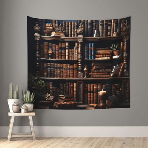 TOXOCMDKLE Ästhetischer Wandteppich, Wandteppich für Wohnzimmer, Bücher auf dem Bücherregal, Wandteppich, Heimdekoration, Decke, Wandkunst, Banner, Poster für Schlafzimmer, Wohnheim, 130 x 152 cm TOXOCMDKLE Ästhetischer Wandteppich, Wandteppich für Wohnzimmer, Bücher auf dem Bücherregal, Wandteppich, Heimdekoration, Decke, Wandkunst, Banner, Poster für Schlafzimmer, Wohnheim, 130 x 152 cm von TOXOCMDKLE