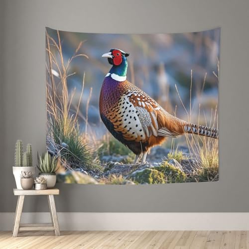 TOXOCMDKLE Ästhetischer Wandteppich, Wandteppich für Wohnzimmer, Fasane, Tiere, Wandteppich, Heimdekoration, Decke, Wandkunst, Banner, Poster für Schlafzimmer, Wohnheim, 130 x 152 cm TOXOCMDKLE Ästhetischer Wandteppich, Wandteppich für Wohnzimmer, Fasane, Tiere, Wandteppich, Heimdekoration, Decke, Wandkunst, Banner, Poster für Schlafzimmer, Wohnheim, 130 x 152 cm von TOXOCMDKLE