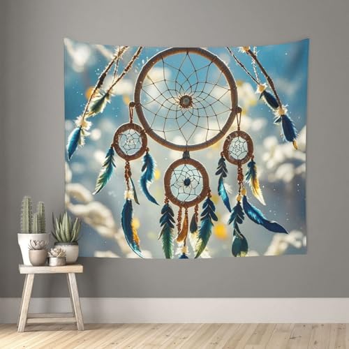 TOXOCMDKLE Ästhetischer Wandteppich, Wandteppich für Wohnzimmer, Indianer-Traumfänger, Wandteppich, Heimdekoration, Decke, Wandkunst, Banner, Poster für Schlafzimmer, Wohnheim, 130 x 152 cm TOXOCMDKLE Ästhetischer Wandteppich, Wandteppich für Wohnzimmer, Indianer-Traumfänger, Wandteppich, Heimdekoration, Decke, Wandkunst, Banner, Poster für Schlafzimmer, Wohnheim, 130 x 152 cm von TOXOCMDKLE