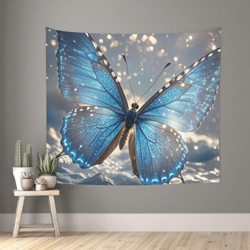 TOXOCMDKLE Ästhetischer Wandteppich, Wandteppich für Wohnzimmer, blauer Schmetterling, Wandteppich, Heimdekoration, Decke, Wandkunst, Banner, Poster für Schlafzimmer, Wohnheim, 130 x 152 cm TOXOCMDKLE Ästhetischer Wandteppich, Wandteppich für Wohnzimmer, blauer Schmetterling, Wandteppich, Heimdekoration, Decke, Wandkunst, Banner, Poster für Schlafzimmer, Wohnheim, 130 x 152 cm von TOXOCMDKLE
