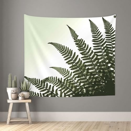 TOXOCMDKLE Ästhetischer Wandteppich, Wandteppich für Wohnzimmer, natürliche Pflanzen-Silhouette, Farnblatt, Wandteppich, Heimdekoration, Decke, Wandkunst, Banner, Poster für Schlafzimmer, Wohnheim TOXOCMDKLE Ästhetischer Wandteppich, Wandteppich für Wohnzimmer, natürliche Pflanzen-Silhouette, Farnblatt, Wandteppich, Heimdekoration, Decke, Wandkunst, Banner, Poster für Schlafzimmer, Wohnheim von TOXOCMDKLE