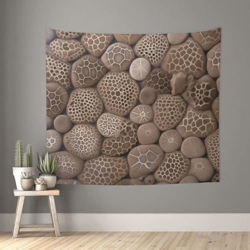 TOXOCMDKLE Wandteppich, ästhetischer Wandteppich, Wandteppich für Wohnzimmer, Petoskey-Stein-Tapisserie, Heimdekoration, Decke, Wandkunst, Banner, Poster für Schlafzimmer, Wohnheim, 130 x 152 cm TOXOCMDKLE Wandteppich, ästhetischer Wandteppich, Wandteppich für Wohnzimmer, Petoskey-Stein-Tapisserie, Heimdekoration, Decke, Wandkunst, Banner, Poster für Schlafzimmer, Wohnheim, 130 x 152 cm von TOXOCMDKLE