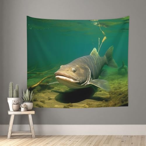 TOXOCMDKLE Wandteppich, ästhetischer Wandteppich, Wandteppich für Wohnzimmer, Unterwasserwelse, Wanddekoration, Decke, Wandkunst, Banner, Poster für Schlafzimmer, Wohnheim, 130 x 152 cm TOXOCMDKLE Wandteppich, ästhetischer Wandteppich, Wandteppich für Wohnzimmer, Unterwasserwelse, Wanddekoration, Decke, Wandkunst, Banner, Poster für Schlafzimmer, Wohnheim, 130 x 152 cm von TOXOCMDKLE