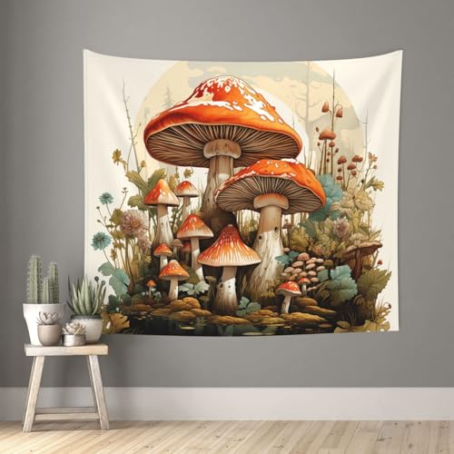 TOXOCMDKLE Wandteppich, ästhetischer Wandteppich, Wandteppich für Wohnzimmer, riesiger Pilz-Tapisserie, Heimdekoration, Decke, Wandkunst, Banner, Poster für Schlafzimmer, Wohnheim, 130 x 152 cm TOXOCMDKLE Wandteppich, ästhetischer Wandteppich, Wandteppich für Wohnzimmer, riesiger Pilz-Tapisserie, Heimdekoration, Decke, Wandkunst, Banner, Poster für Schlafzimmer, Wohnheim, 130 x 152 cm von TOXOCMDKLE
