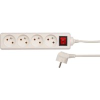 Toya - Elektrisches Verlängerungskabel, 4 Steckdosen mit Erdung, 3 m, mit Schalter 72529 vorel von TOYA