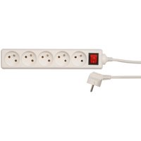 Elektrisches Verlängerungskabel, 5 Steckdosen mit Erdung, 5 m, mit Schalter 72534 vorel von TOYA