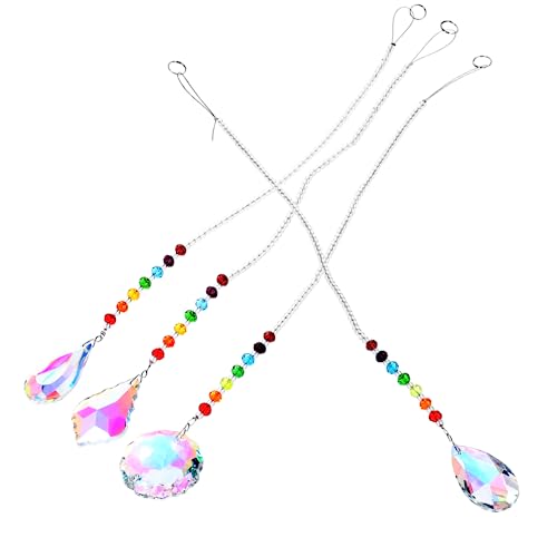 TOYANDONA 4 Stück Kristall Hängeleuchte Suncatcher für Innen und Außendekoration Garten Wohnzimmer Schlafzimmer TOYANDONA 4 Stück Kristall Hängeleuchte Suncatcher für Innen und Außendekoration Garten Wohnzimmer Schlafzimmer von TOYANDONA