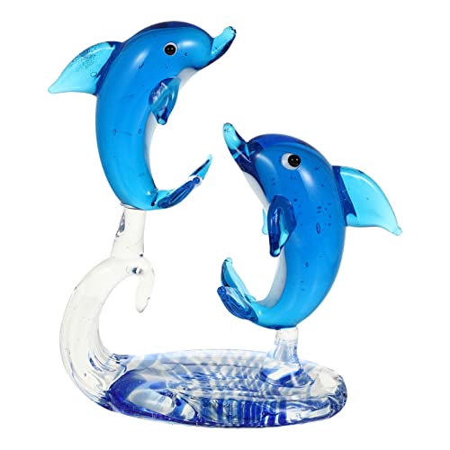 Delphin Ornament Glas Delfin Dekoration Delfin Figur Büro Schreibtisch Glas für Tischplatte Autos Cupcake Toppers Gaming Action Figuren Kristall Zylinder Fisch Skulptur Delphin Ornament Glas Delfin Dekoration Delfin Figur Büro Schreibtisch Glas für Tischplatte Autos Cupcake Toppers Gaming Action Figuren Kristall Zylinder Fisch Skulptur von TOYANDONA