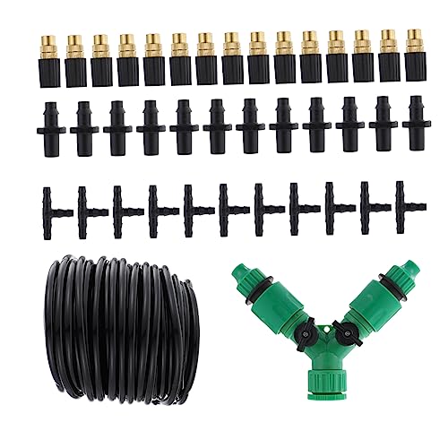 TOYANDONA 1 Satz 20 m Sprühkopfset Tropfköpfe für die Bewässerung Automatische Tropfbewässerungskits Bewässerungssystem-Kit Gartensprinkler -Gartenbewässerungsdüse Gartendüse Kupfer Schwarz von TOYANDONA