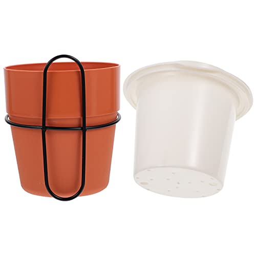 TOYANDONA 1 Satz Automatischer Selbstbewässerungs Blumentopf Wandmontierter Pflanzer mit Wasserstandsanzeige für Garten Büro und Zuhause Langlebigem Kunststoff Design Orange TOYANDONA 1 Satz Automatischer Selbstbewässerungs Blumentopf Wandmontierter Pflanzer mit Wasserstandsanzeige für Garten Büro und Zuhause Langlebigem Kunststoff Design Orange von TOYANDONA