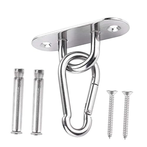 TOYANDONA 1 Satz Hängemattenzubehör Hängematten-Set zum Aufhängen Schaukelaufhänger Deckenhaken Weiß von TOYANDONA